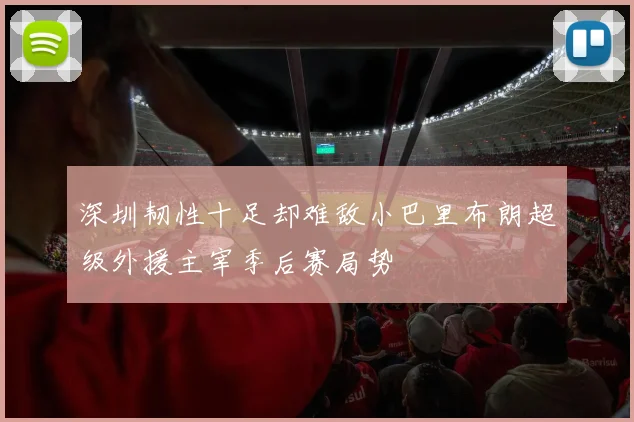 深圳韧性十足却难敌小巴里布朗超级外援主宰季后赛局势