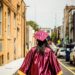 woman wearing mortarboard